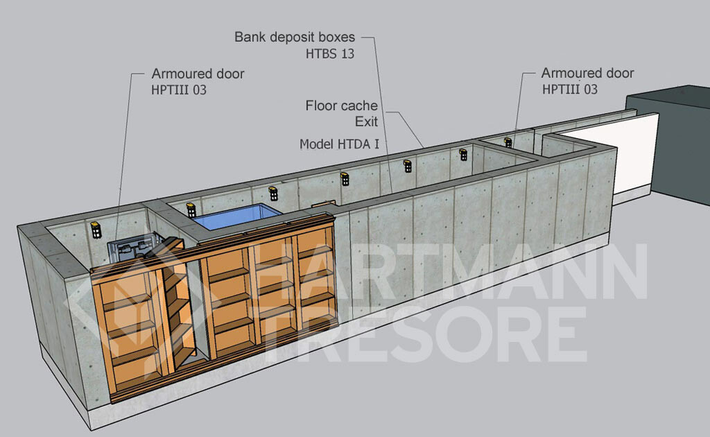 home shelter behind racks